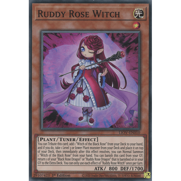 Ruddy Rose Witch - LIOV-EN010 - Super Rare 