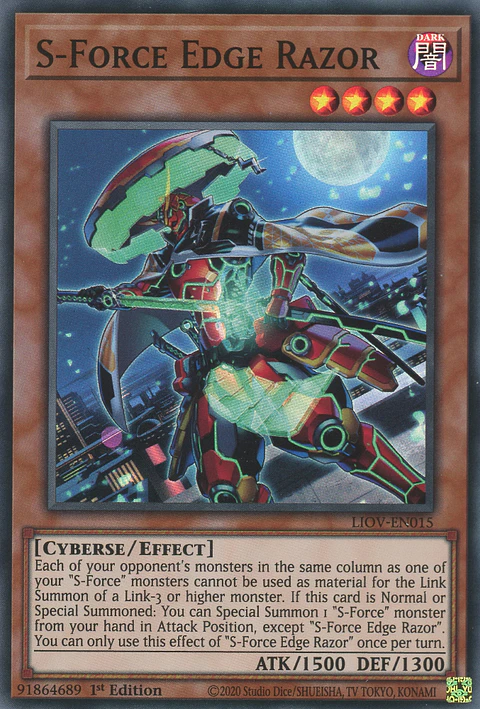 S-Force Edge Razor - LIOV-EN015 - Super Rare 