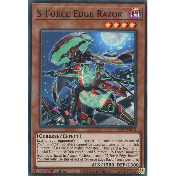 S-Force Edge Razor - LIOV-EN015 - Super Rare 