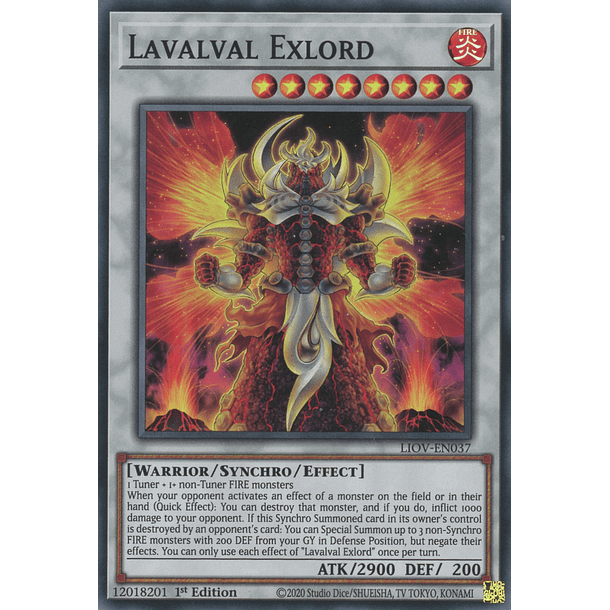 Lavalval Exlord - LIOV-EN037 - Super Rare 1st Edition