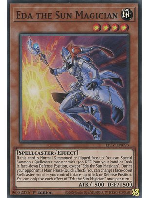 Eda the Sun Magician - LIOV-EN093 - Super Rare