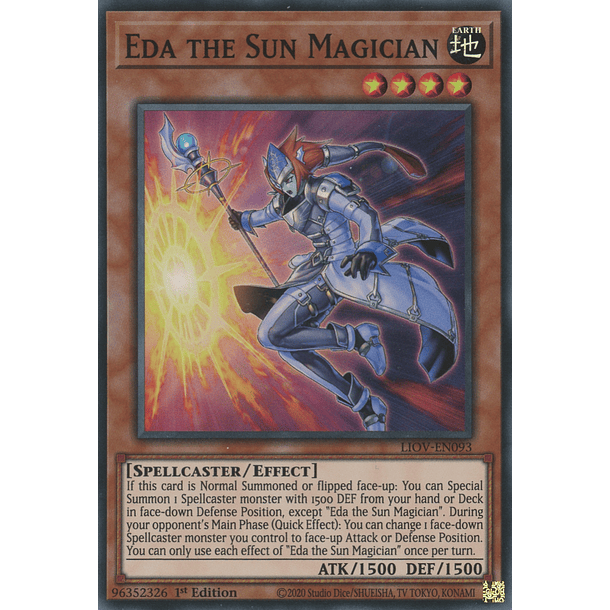 Eda the Sun Magician - LIOV-EN093 - Super Rare