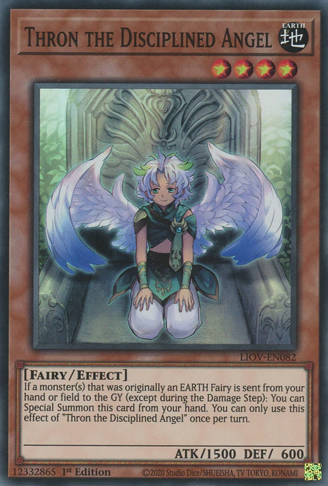 Thron the Disciplined Angel - LIOV-EN082 - Super Rare