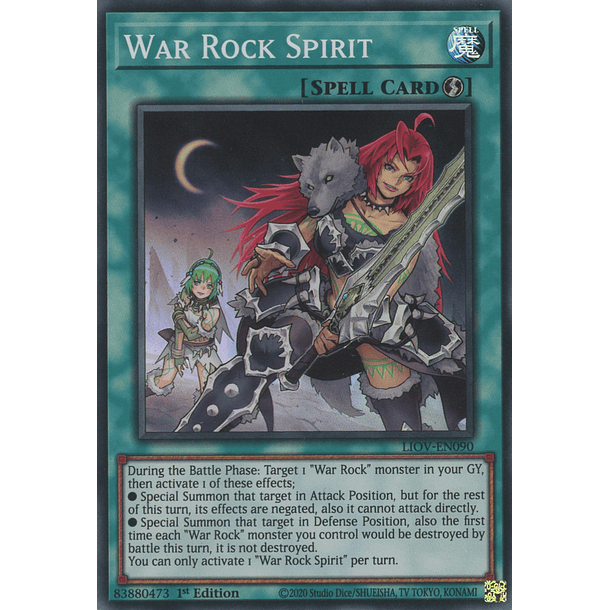 War Rock Spirit - LIOV-EN090 - Super Rare 
