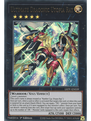 Ultimate Dragonic Utopia Ray - LIOV-EN039 - Ultra Rare