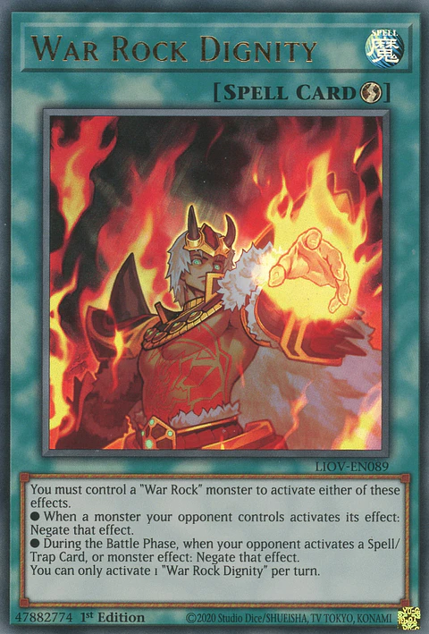 War Rock Dignity - LIOV-EN089 - Ultra Rare