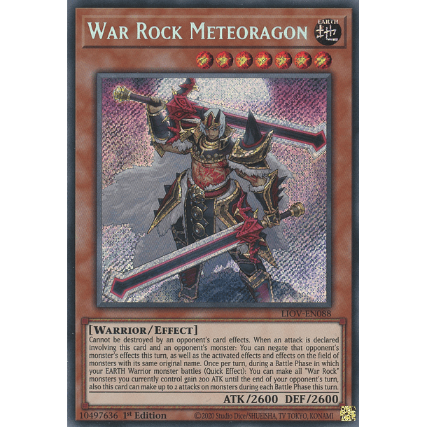 War Rock Meteoragon - LIOV-EN088 - Secret Rare