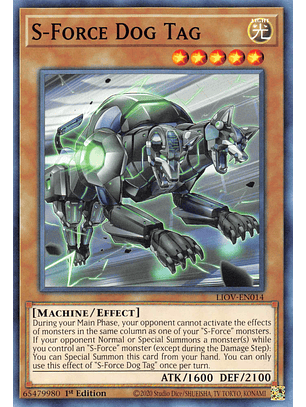 S-Force Dog Tag - LIOV-EN014 - Common 