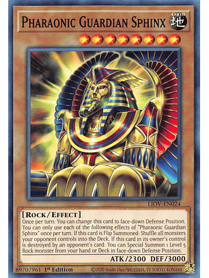 Pharaonic Guardian Sphinx - LIOV-EN024 - Common