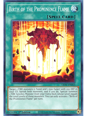 Birth of the Prominence Flame - LIOV-EN063 - Common