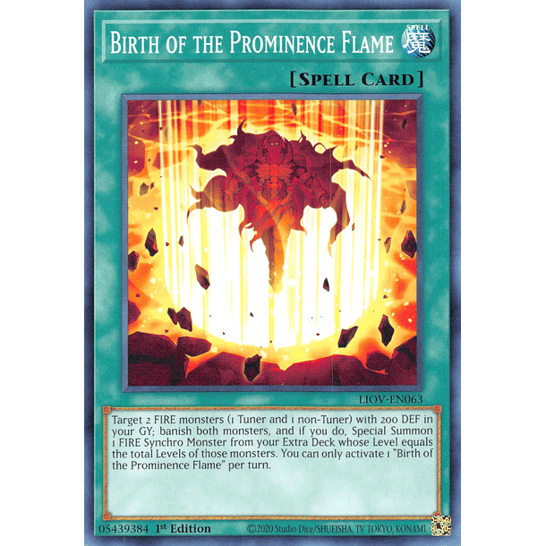 Birth of the Prominence Flame - LIOV-EN063 - Common