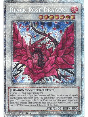 Black Rose Dragon - LIOV-EN100 - Starlight Rare
