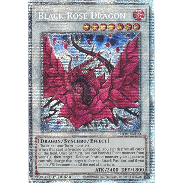 Black Rose Dragon - LIOV-EN100 - Starlight Rare