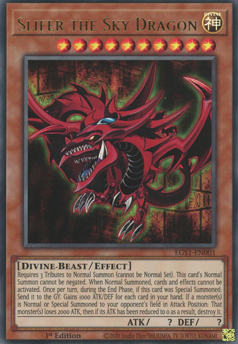 Slifer the Sky Dragon - EGS1-EN001 - Ultra Rare