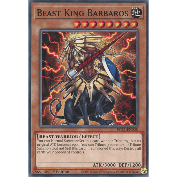 Beast King Barbaros - EGS1-EN008 - Common 
