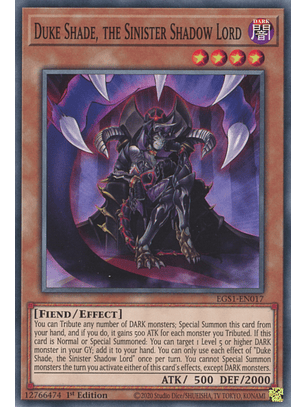 Duke Shade, the Sinister Shadow Lord - EGS1-EN017 - Common