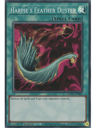 Harpie's Feather Duster - EGS1-EN022 - Super Rare