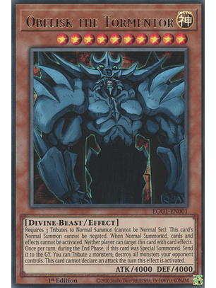 Obelisk the Tormentor - EGO1-EN001 - Ultra Rare