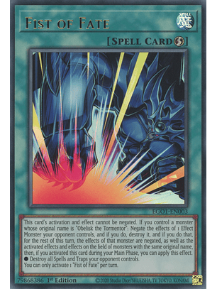 Fist of Fate - EGO1-EN003 - Ultra Rare