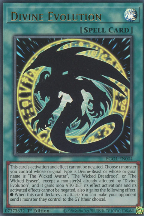Divine Evolution - EGO1-EN004 - Ultra Rare 