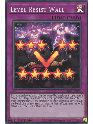 Level Resist Wall - EGO1-EN005 - Super Rare 