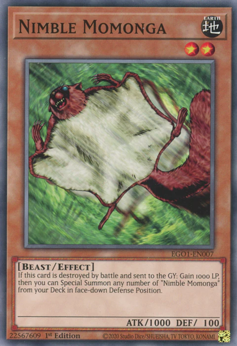 Nimble Momonga - EGO1-EN007 - Common