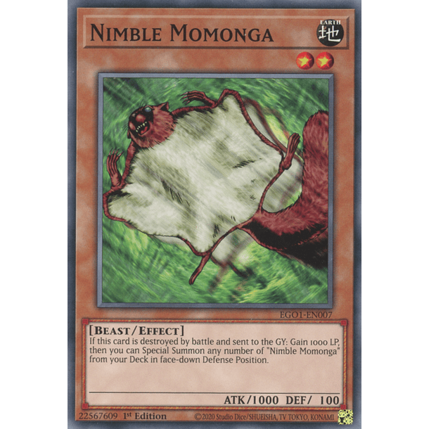 Nimble Momonga - EGO1-EN007 - Common