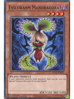 Evilswarm Mandragora - EGO1-EN012 - Common