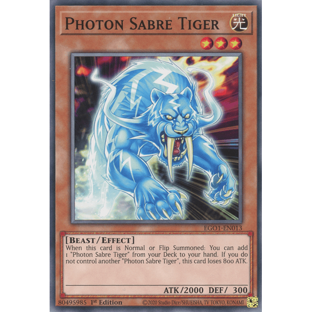 Photon Sabre Tiger - EGO1-EN013 - Common