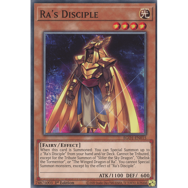 Ra's Disciple - EGO1-EN015 - Common