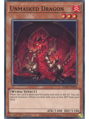 Unmasked Dragon - EGO1-EN016 - Common