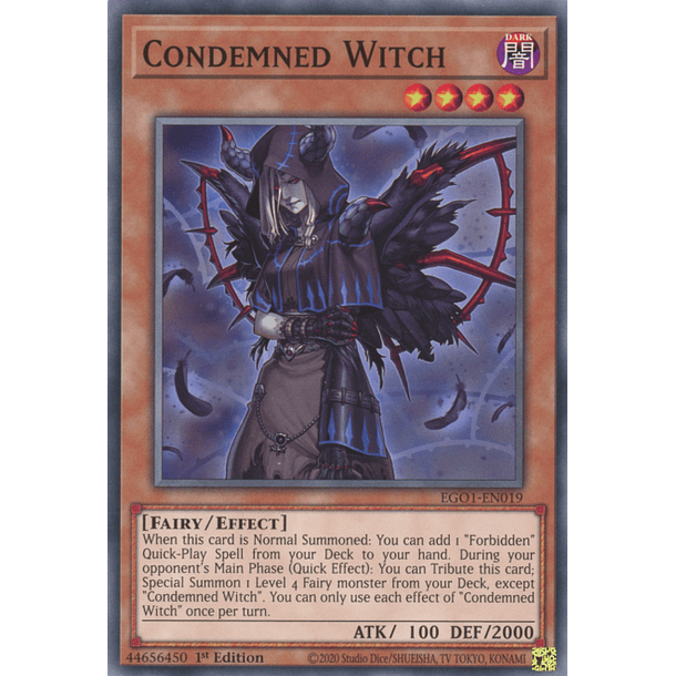 Condemned Witch - EGO1-EN019 - Common
