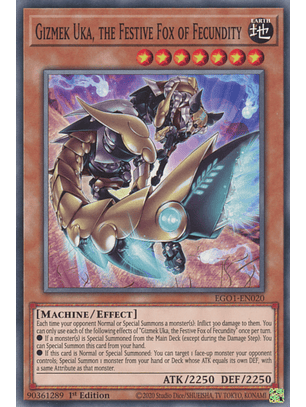 Gizmek Uka, the Festive Fox of Fecundity - EGO1-EN020 - Common