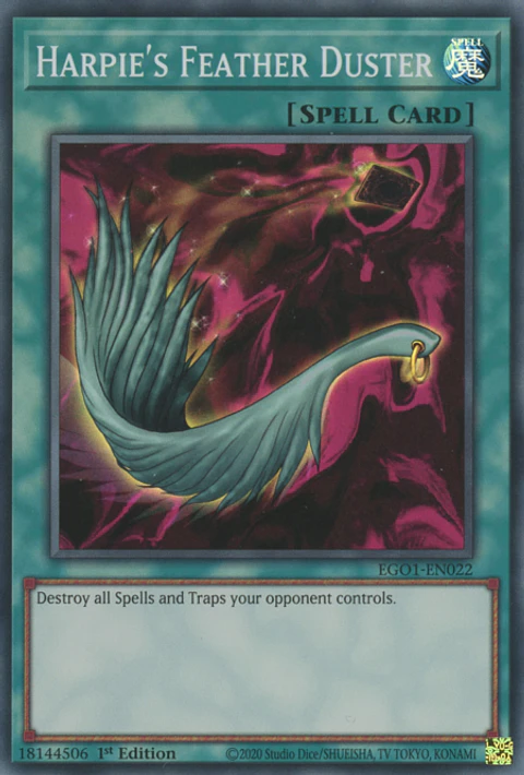 Harpie's Feather Duster - EGO1-EN022 - Super Rare