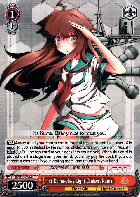 1st Kuma-class Light Cruiser, Kuma - KC/S25-E096 - U 