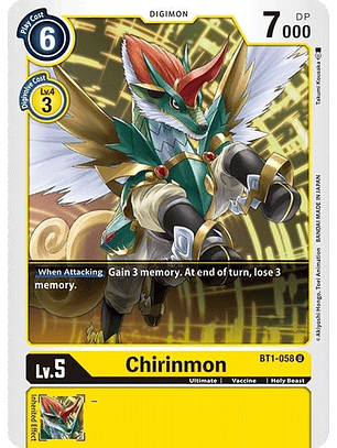 Chirinmon - BT1-058 U - Uncommon