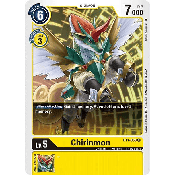 Chirinmon - BT1-058 U - Uncommon