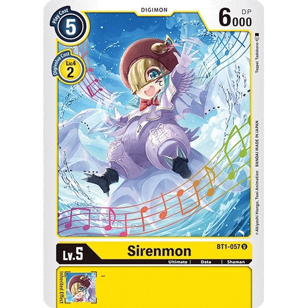 Sirenmon - BT1-057 U - Uncommon