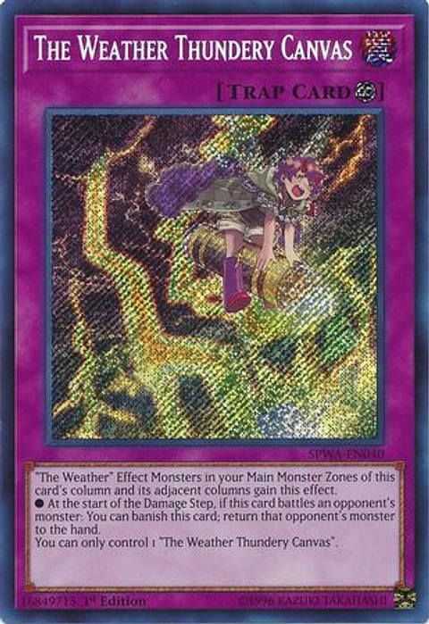 The Weather Thundery Canvas - SPWA-EN040 - Secret Rare