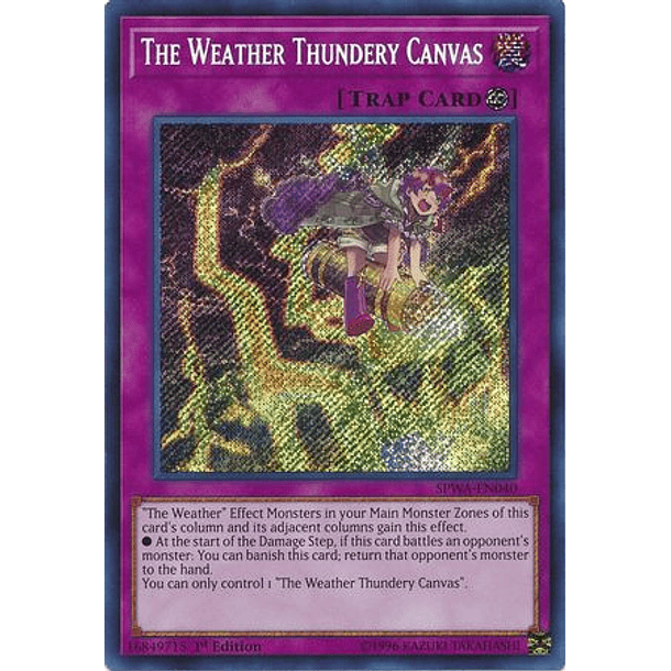 The Weather Thundery Canvas - SPWA-EN040 - Secret Rare