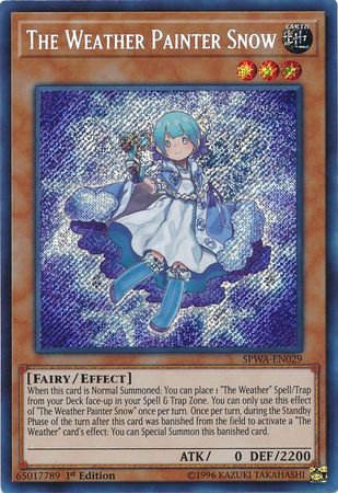 The Weather Painter Snow - SPWA-EN029 - Secret Rare 1