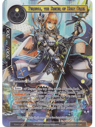 Perceval, the Seeker of Holy Grail (Full Art) (FOIL) - SDA01-005