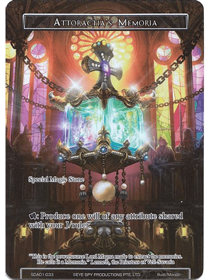 Attoractia's Memoria (Full Art) (FOIL) -SDA01-033