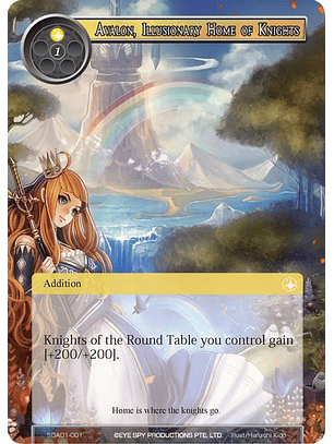 Avalon, Illusionary Home of Knights - SDA01-001