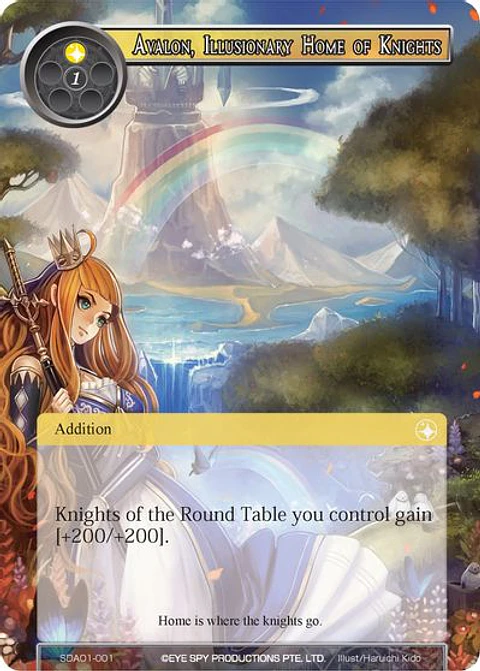 Avalon, Illusionary Home of Knights - SDA01-001