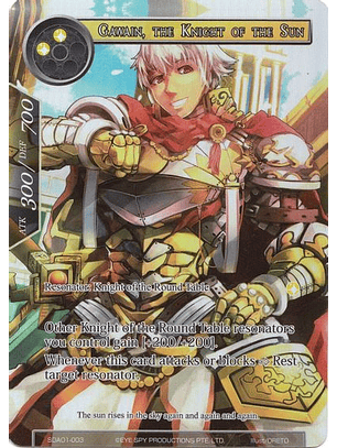 Gawain, the Knight of the Sun (Full Art) (FOIL) - SDA01-003