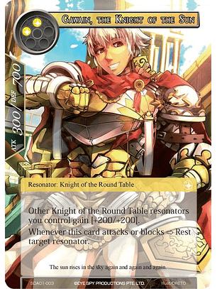 Gawain, the Knight of the Sun - SDA01-003