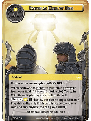 Pandora's Mark of Hope - CFC-010-U