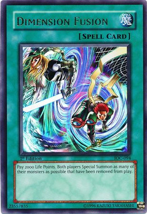Dimension Fusion - IOC-094 - Ultra Rare 1st Edition (Light Play)