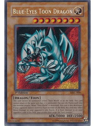 Blue-Eyes Toon Dragon - MRL-000 - Secret Rare 1st Edition (Near Mint)
